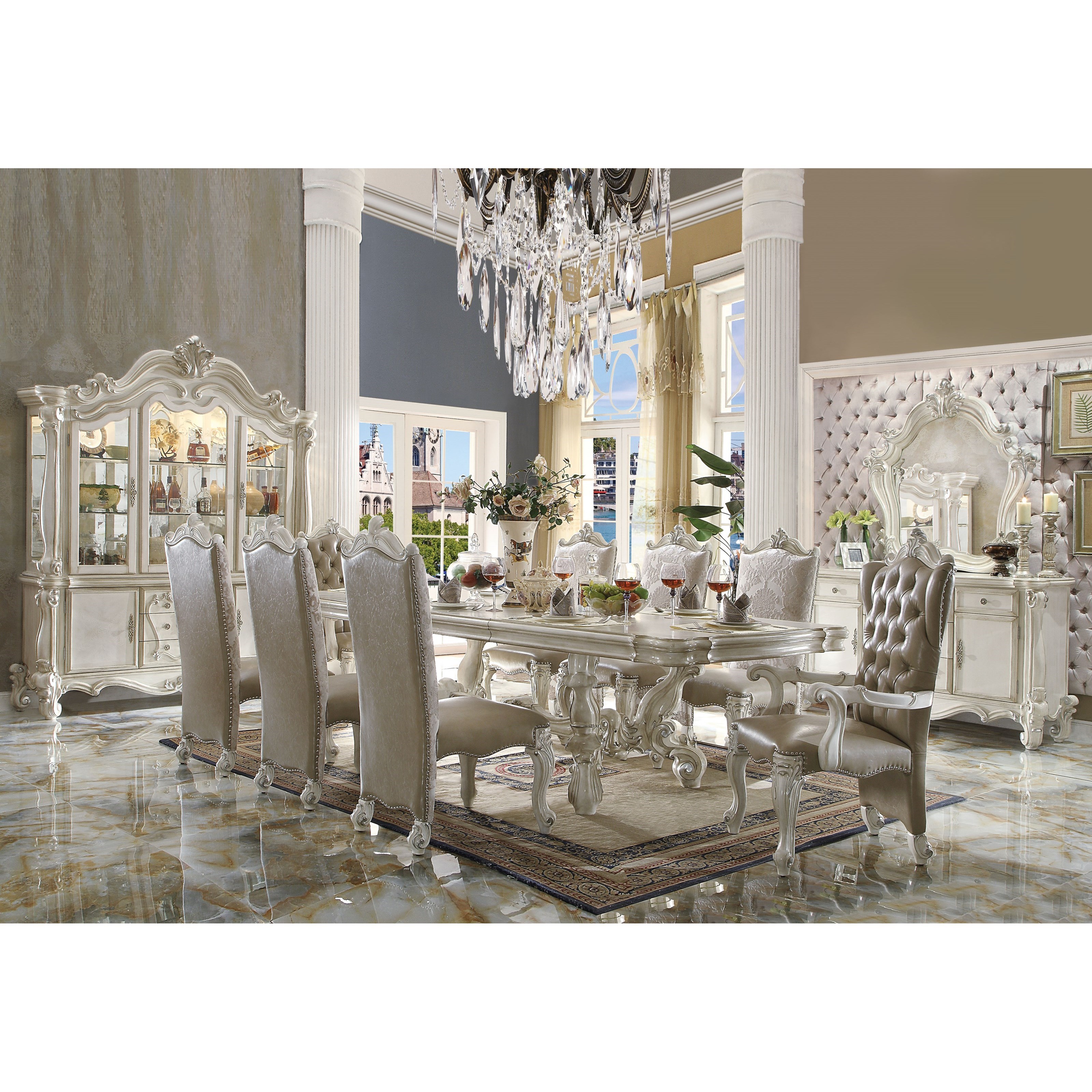 Acme Furniture Versailles 61132 Side Chair A1 Furniture Mattress Chair Dining Side Chairs